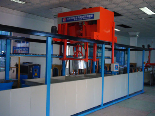 Linha automática de revestimento de barril alimentação precisa rápido e conveniente Controle de PLC pendurado OEM