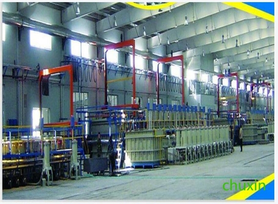Linha de produção de galvanização do ânodo para o chassi do ônibus