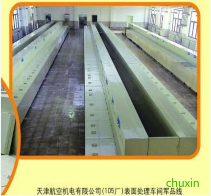 Linha de produção de tratamento de superfície de campanha de revestimento múltipla da Tianjin Aviation 105