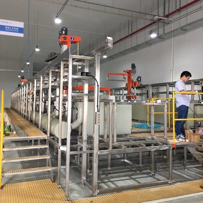 Linha de chapeamento automático de galvanização de suspensão equipamento do tambor do tratamento de superfície
