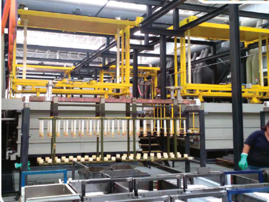 Amortecedor Rod Chrome Plating Line, OEM que chapeia a linha de produção