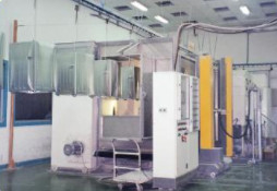 Equipamento de pulverização do pó eletrostático do chapeamento do tambor automático