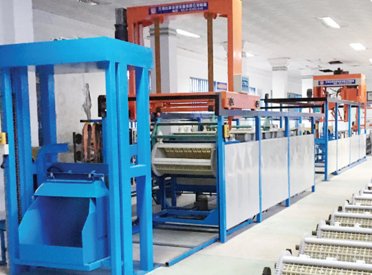 Linha automática de revestimento de barril alimentação precisa rápido e conveniente Controle de PLC pendurado OEM