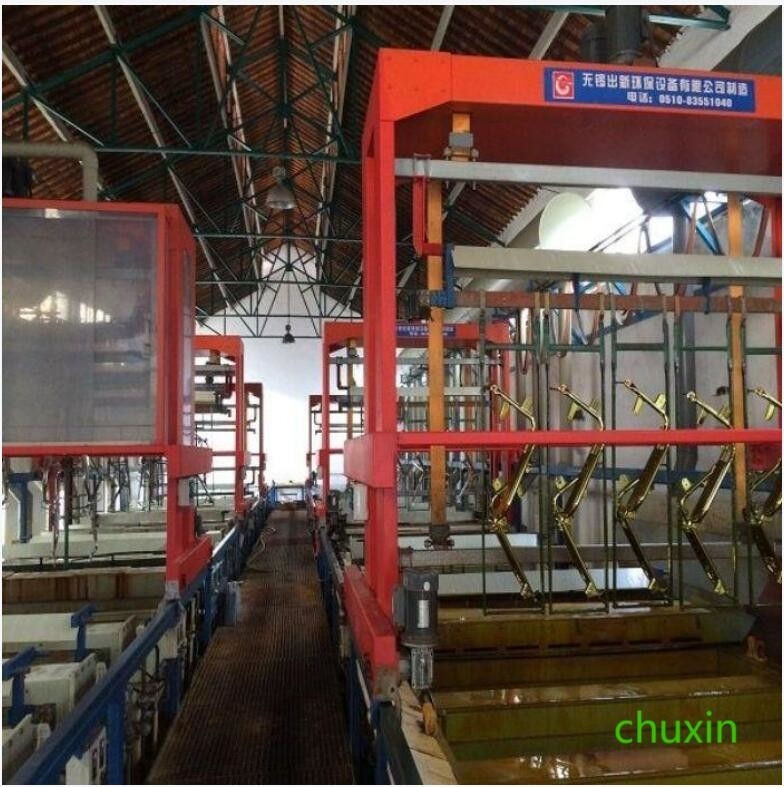 Linha de produção de galvanização trilho do OEM do alto e baixo do cromo do níquel quatro camadas
