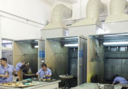Acessórios do cromo do níquel que galvanizam a linha de produção aviação nenhuma sala da pintura à pistola da bomba